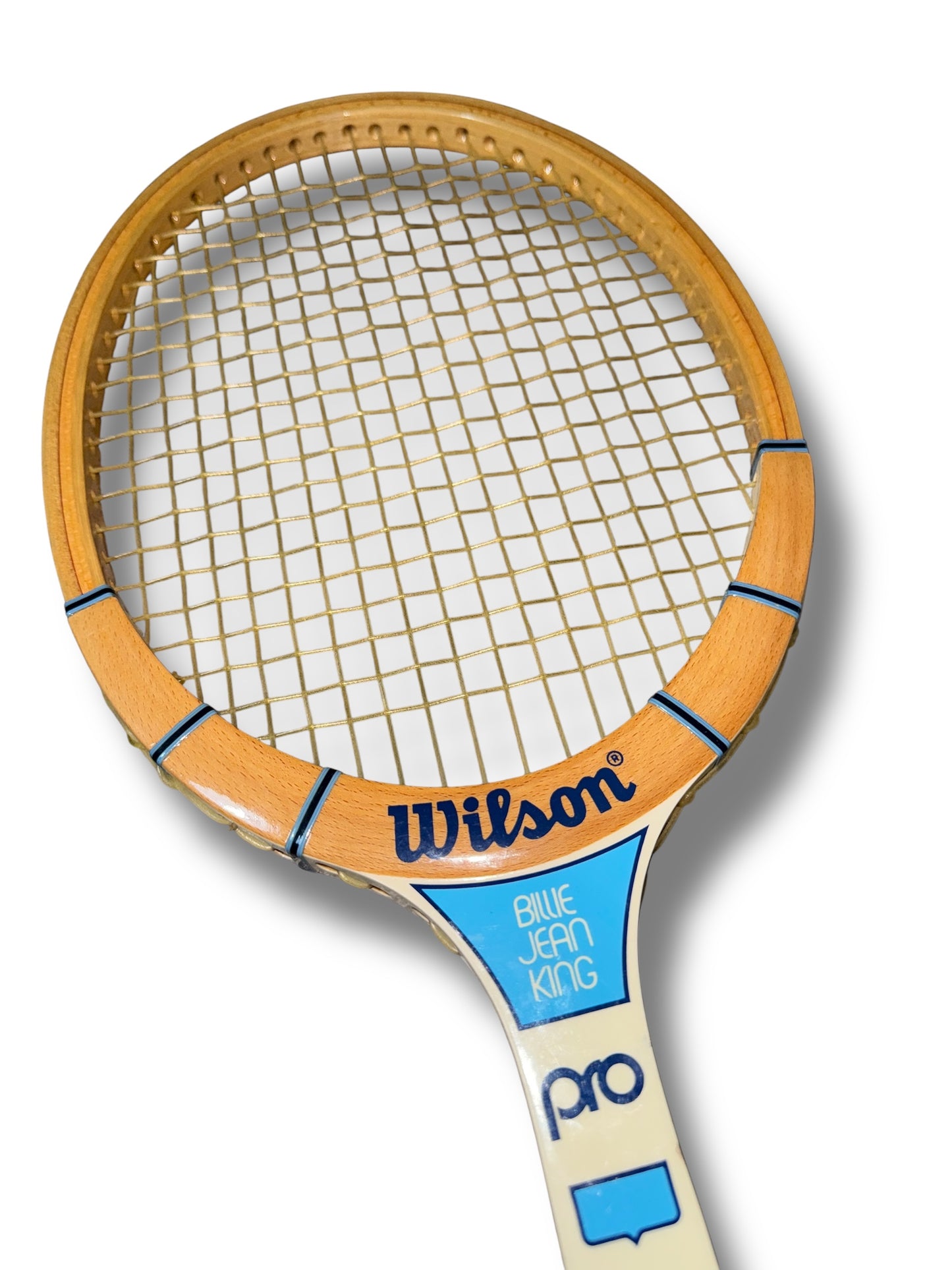 Billie Jean King Signed Wilson Pro Wooden Tennis Racket