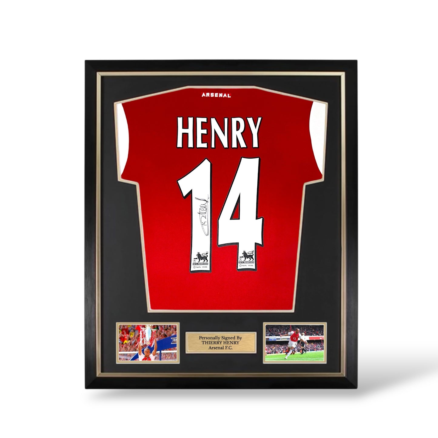 Thierry Henry Signed Arsenal Home Shirt- Deluxe Framed