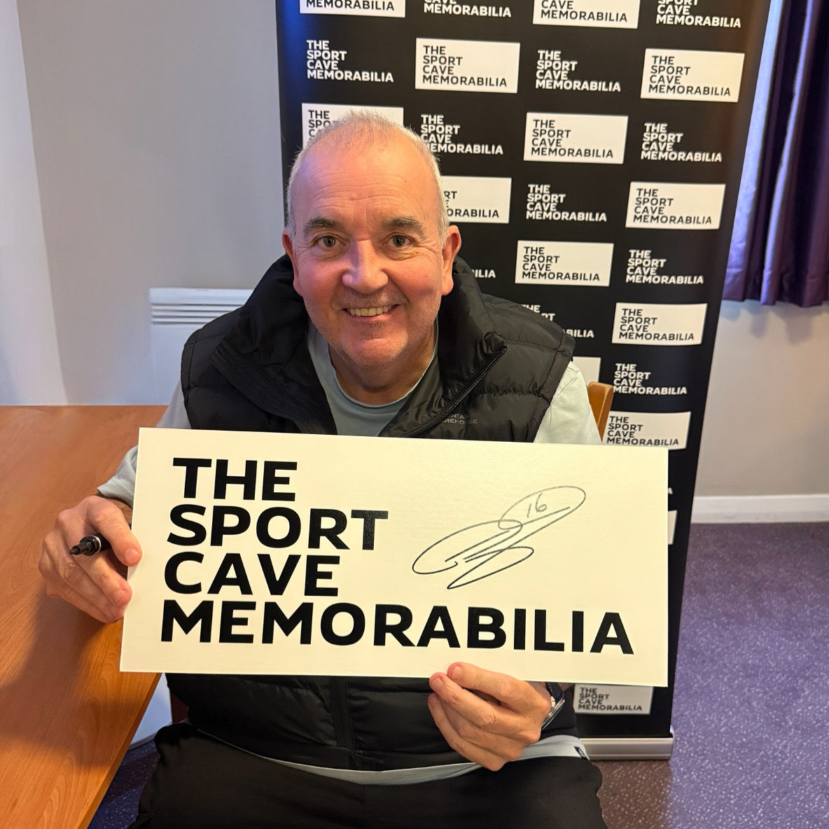 Phil Taylor Signed 2025 Target Darts Shirt- Deluxe Framed