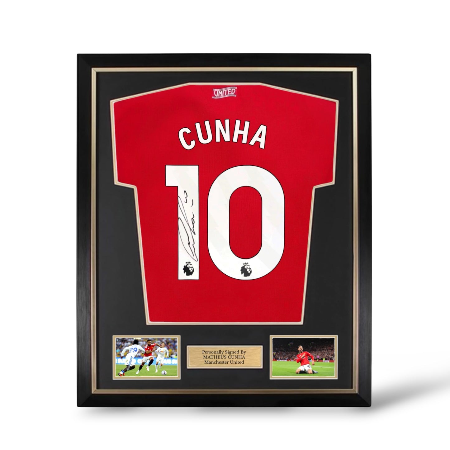 Matheus Cunha Signed Manchester United 2026/27 Home Shirt- Deluxe Framed