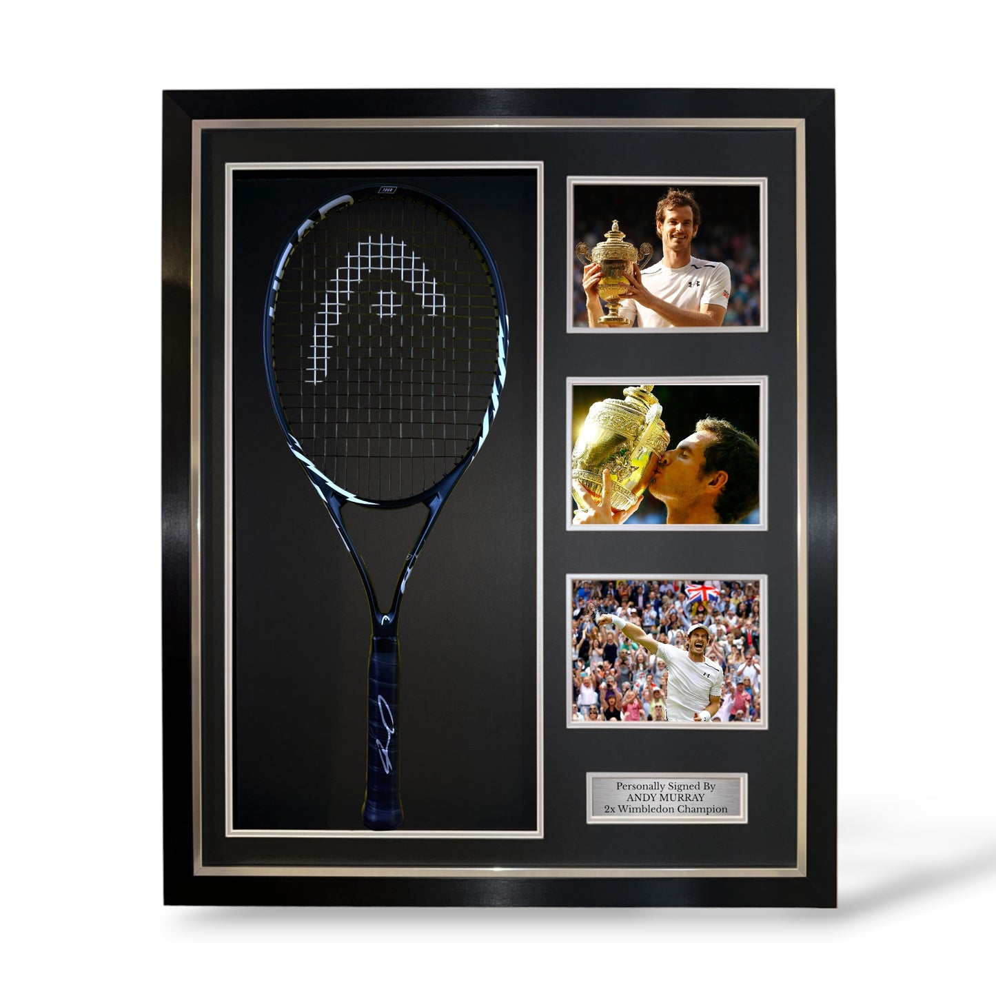 Andy Murray Signed Head Speed Tennis Racket- Deluxe Framed