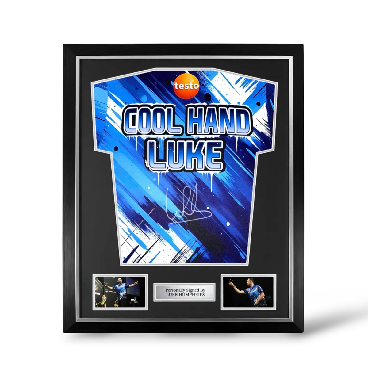 Luke Humphries Signed Official 2026 Darts Shirt- Deluxe Framed