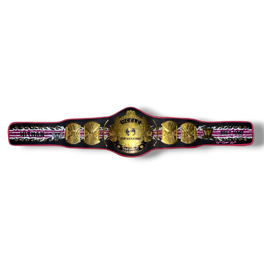 Bret Hart Signed Custom World Heavyweight Championship Belt (Steve Grad Authenticated)