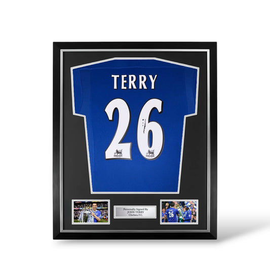 John Terry Signed Chelsea 2004/05 Home Shirt- Deluxe Framed