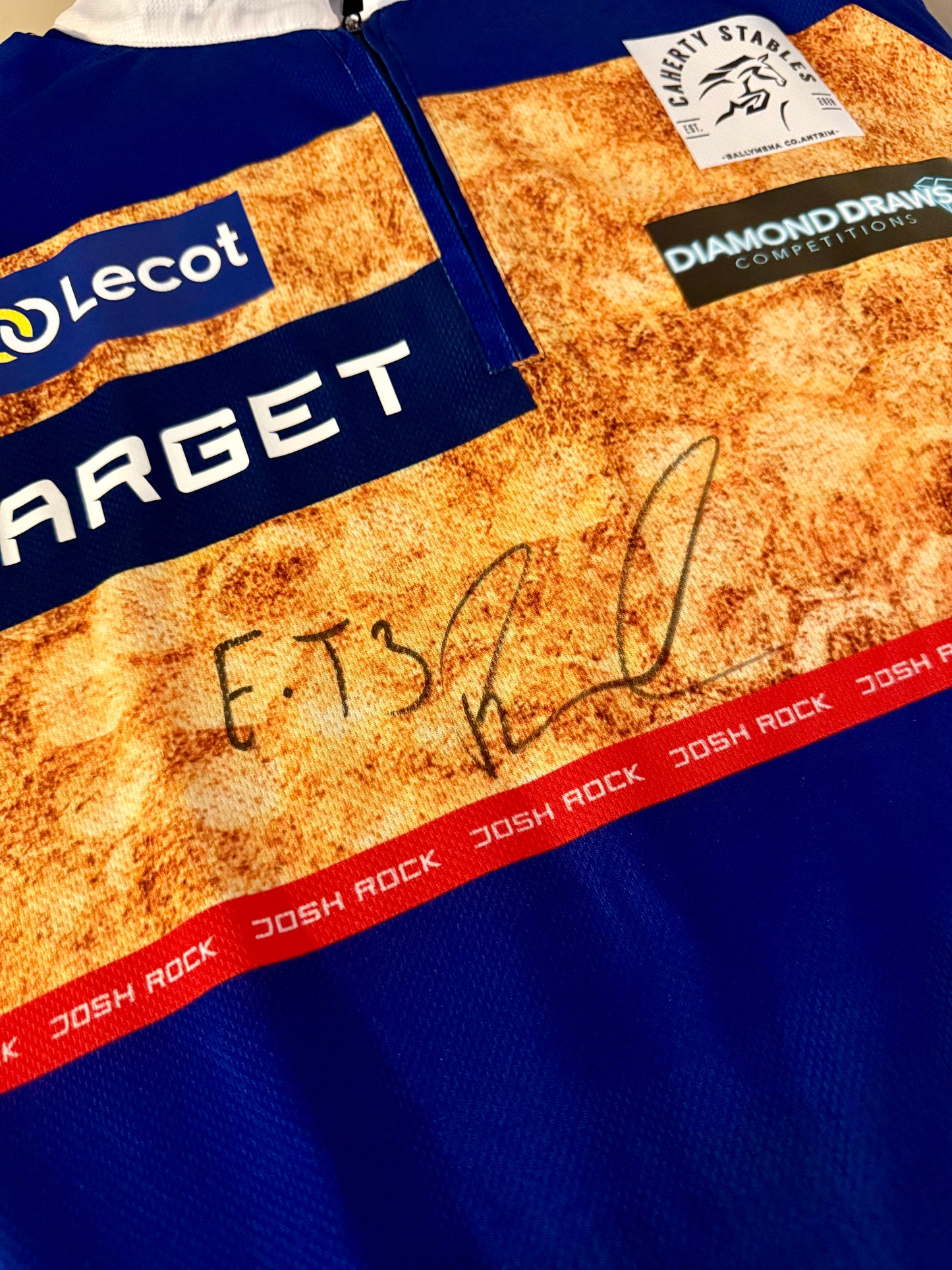 Josh Rock MATCH WORN Signed Euro Tour 3 Germany Shirt