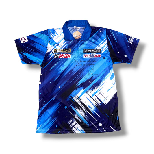 Luke Humphries MATCH WORN Signed 2026 Premier League Night 15 Birmingham Shirt