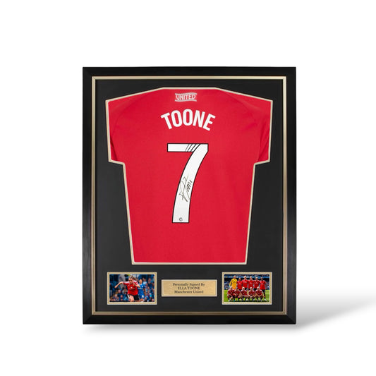 Ella Toone Signed Manchester United 2026/27 Home League Shirt- Deluxe Framed