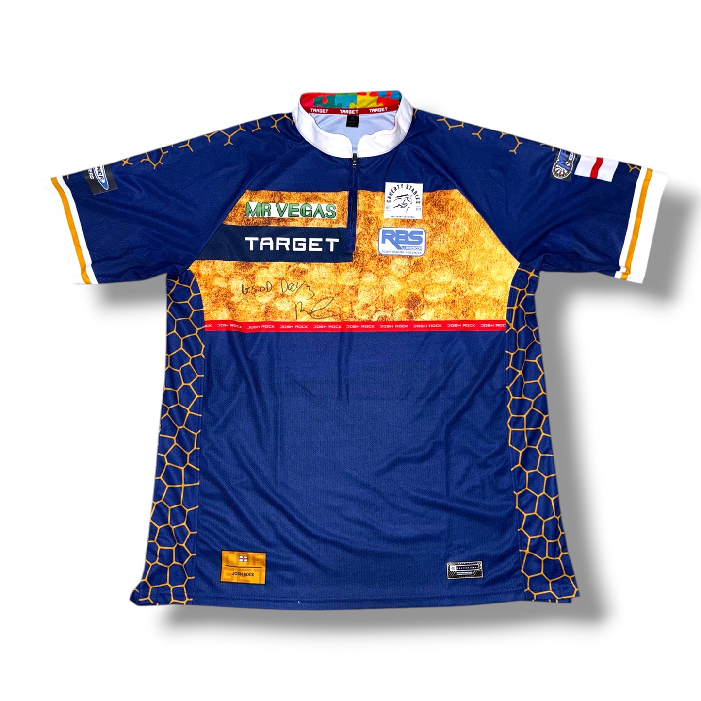 Josh Rock MATCH WORN Signed Grand Slam 2025 Game 3 Shirt v Gian Van Veen