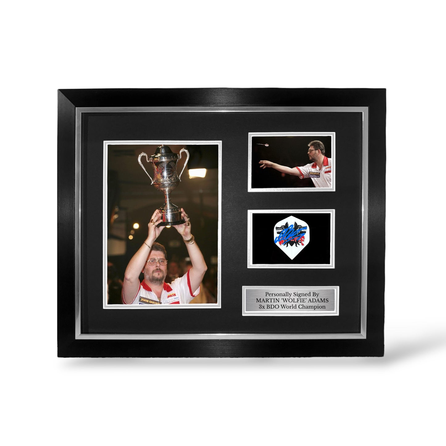 Martin Adams Signed Flight Montage- Deluxe Framed