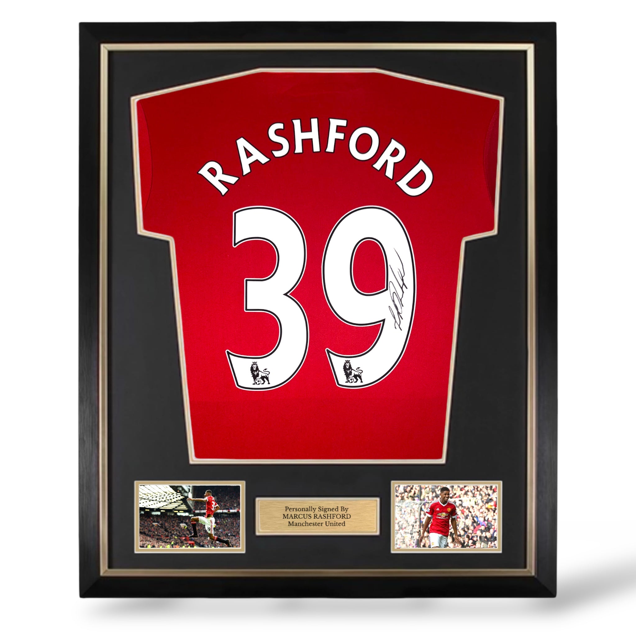 Marcus Rashford Signed Manchester United 2016 Home Shirt- Deluxe Frame ...