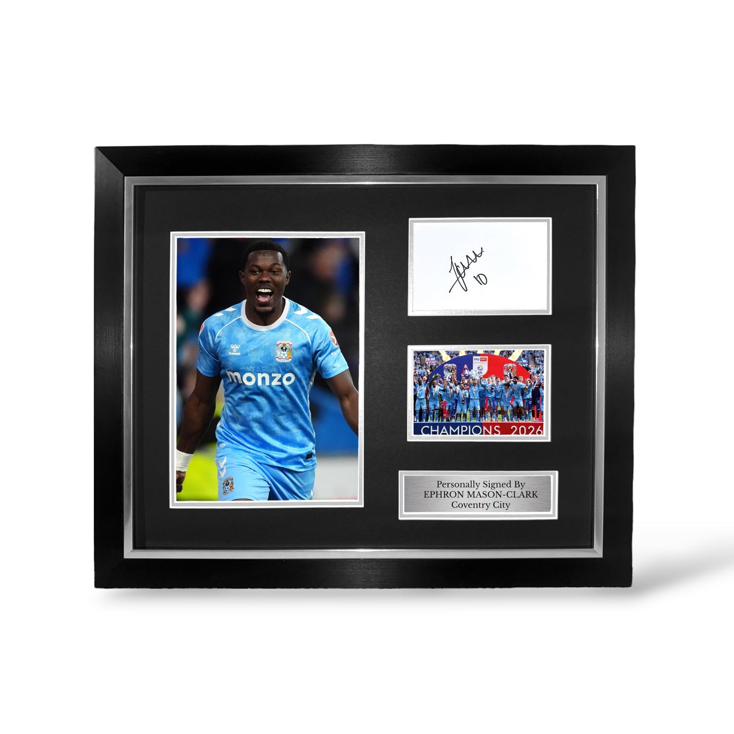 Ephron Mason-Clarke Signed Coventry City Montage- Deluxe Framed