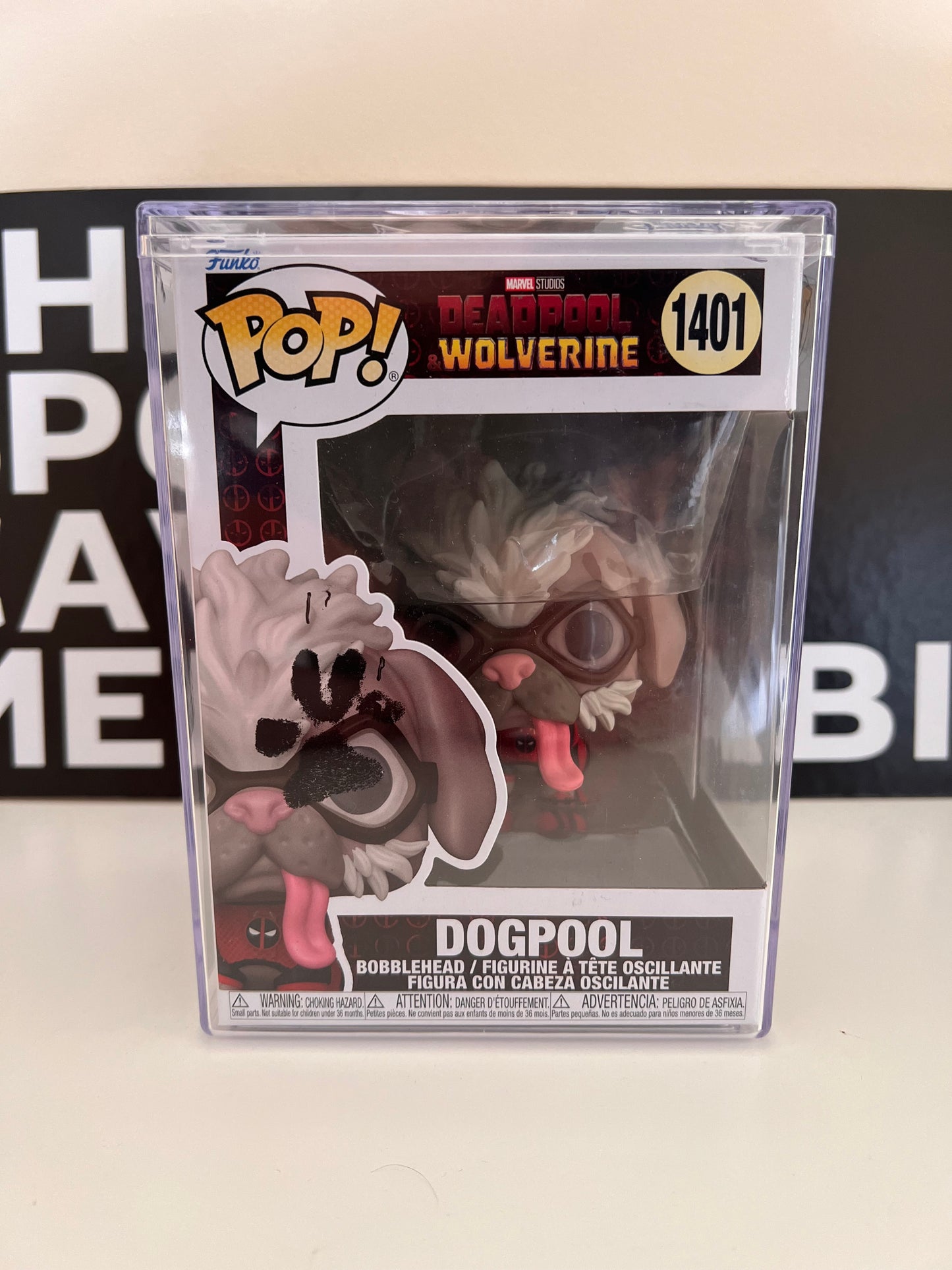 Peggy Aka Dogpool Signed (Pawtograph Paw Print) Dogpool Funko Pop (1)