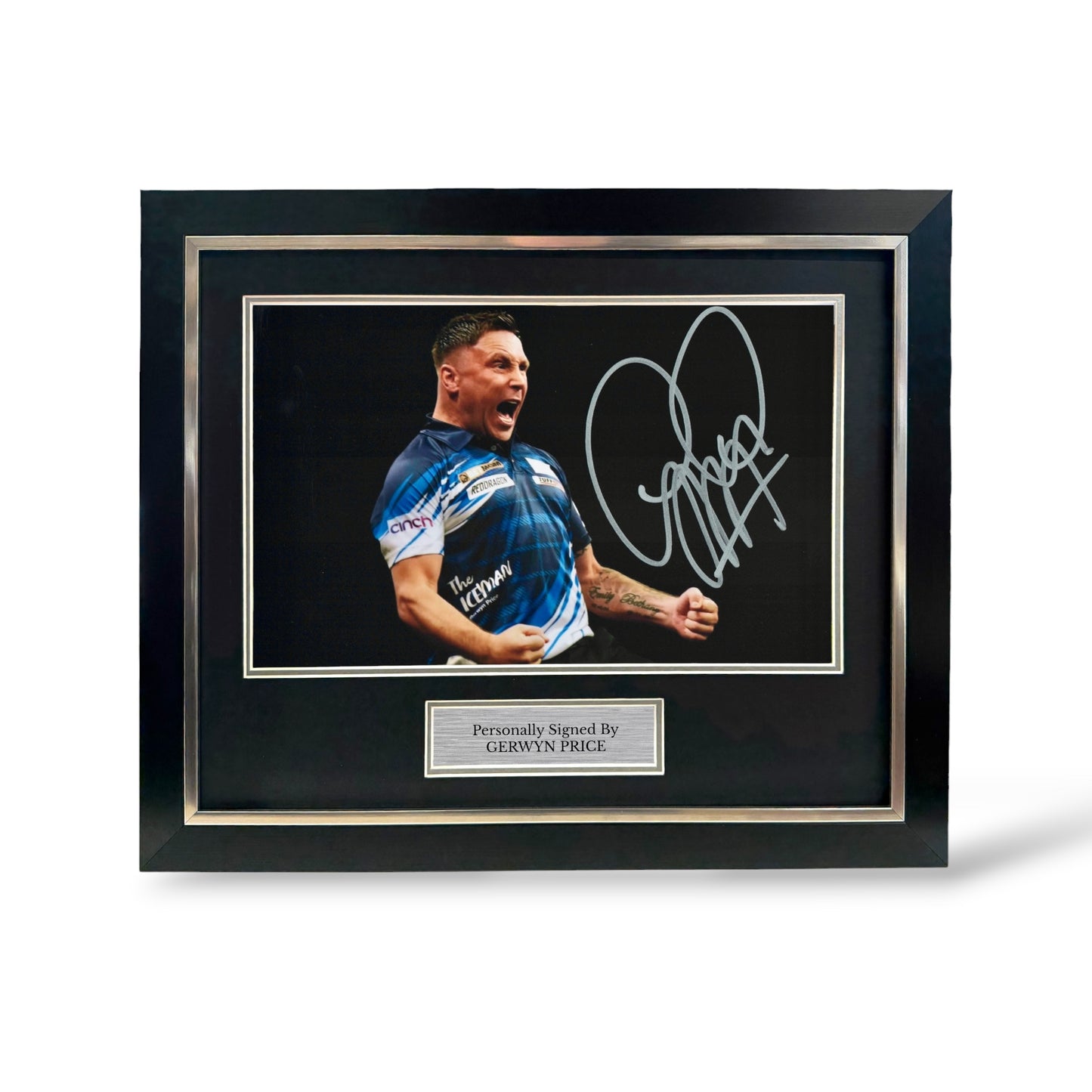 Gerwyn Price Signed Aberdeen Premier League Photo- Deluxe Framed