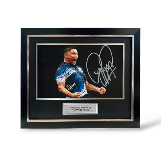 Gerwyn Price Signed Aberdeen Premier League Photo- Deluxe Framed