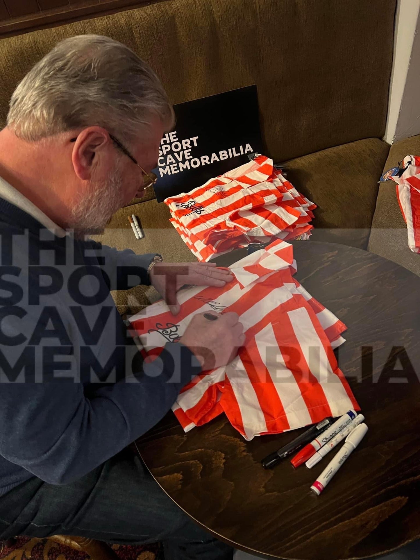 Bullseye TV Show Official Darts Bully Shirt Signed By Martin ‘Wolfie’ Adams