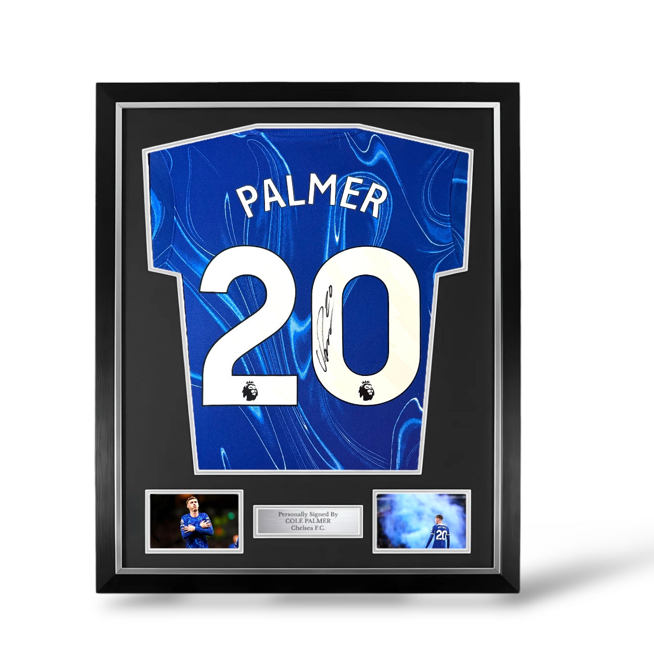 Cole Palmer Signed Chelsea 2024/25 Home Shirt- Deluxe Framed
