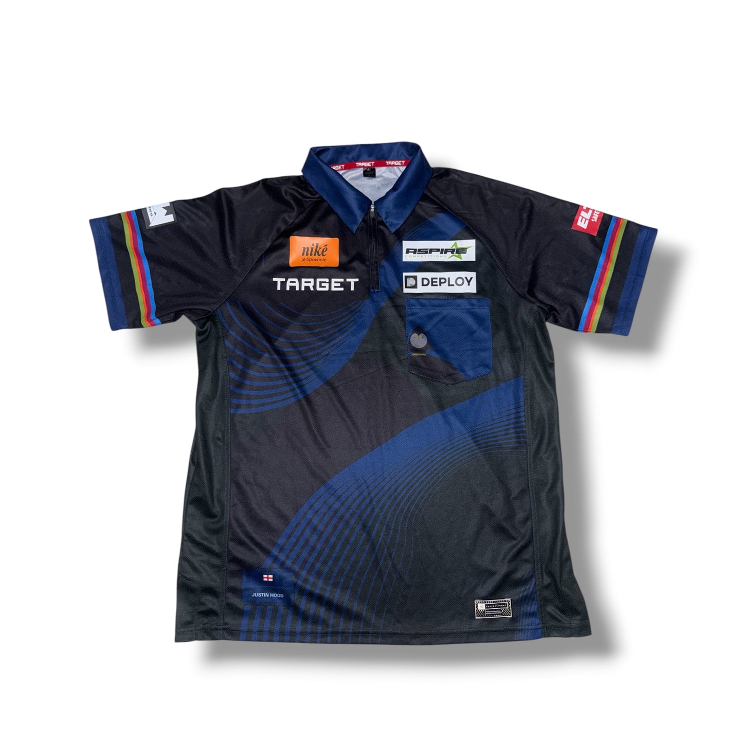 Justin Hood MATCH WORN Signed European Tour Shirt
