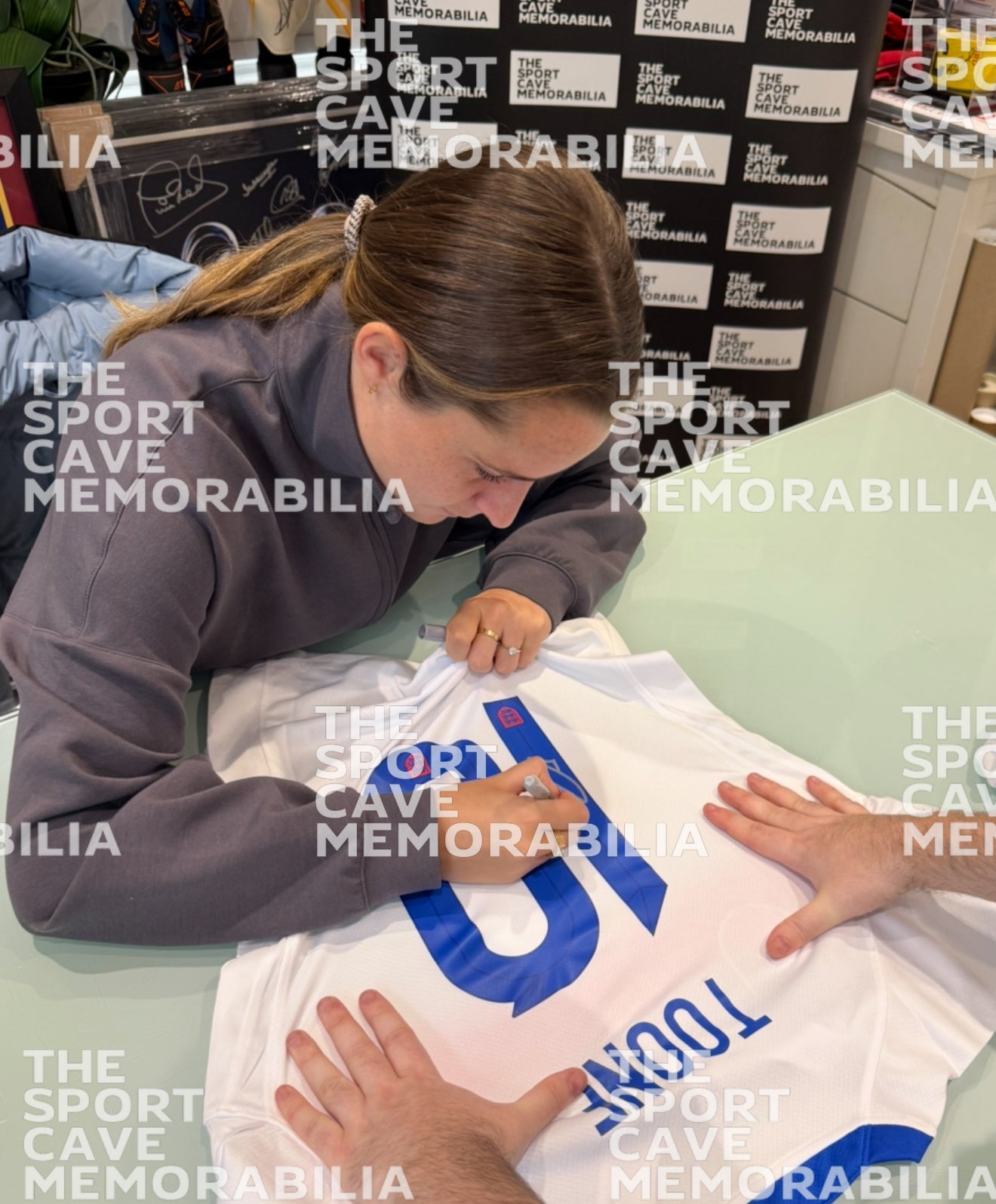 Ella Toone Signed England 2025 Euro Winners Shirt- Deluxe Framed