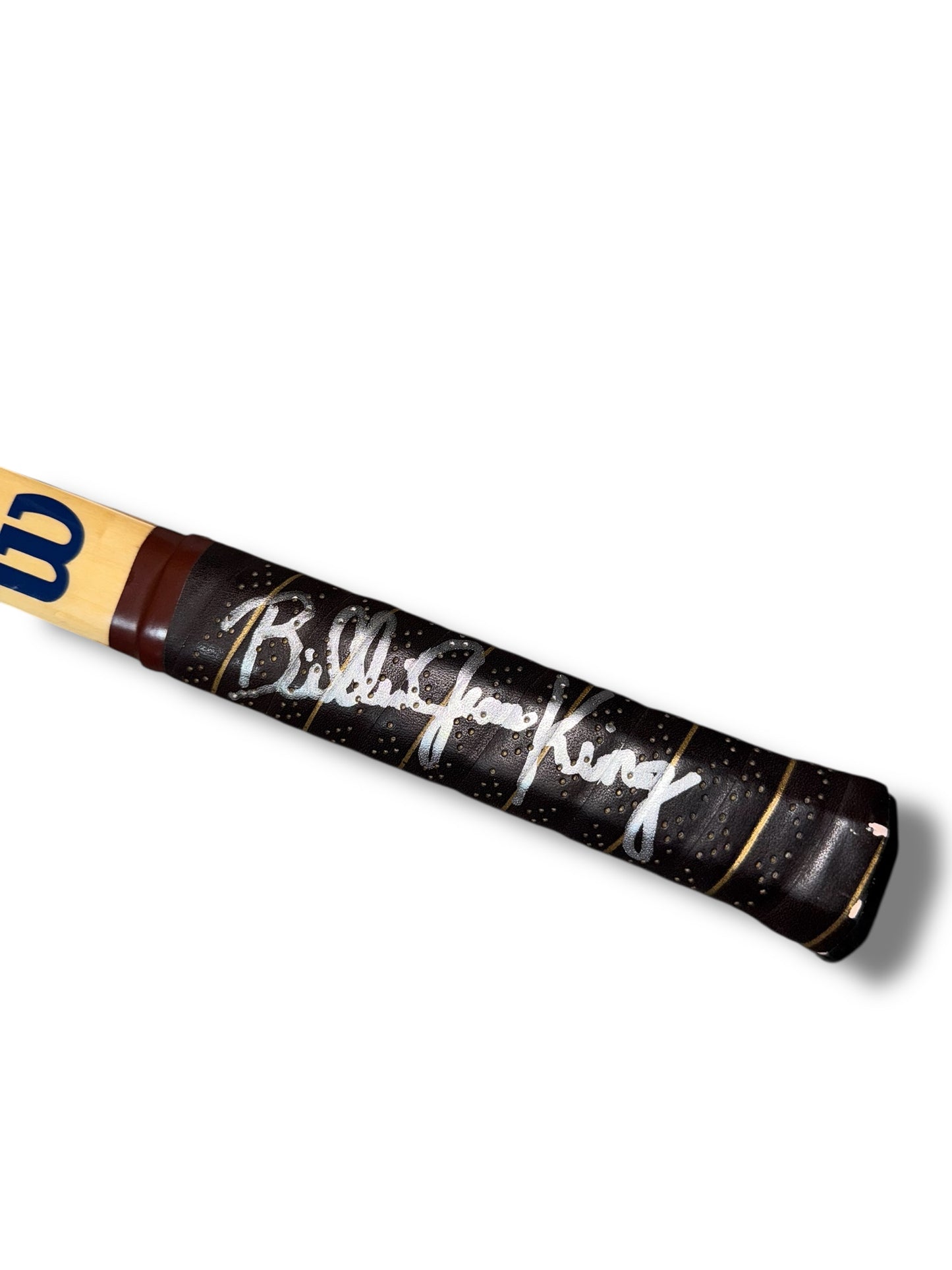 Billie Jean King Signed Wilson Pro Wooden Tennis Racket