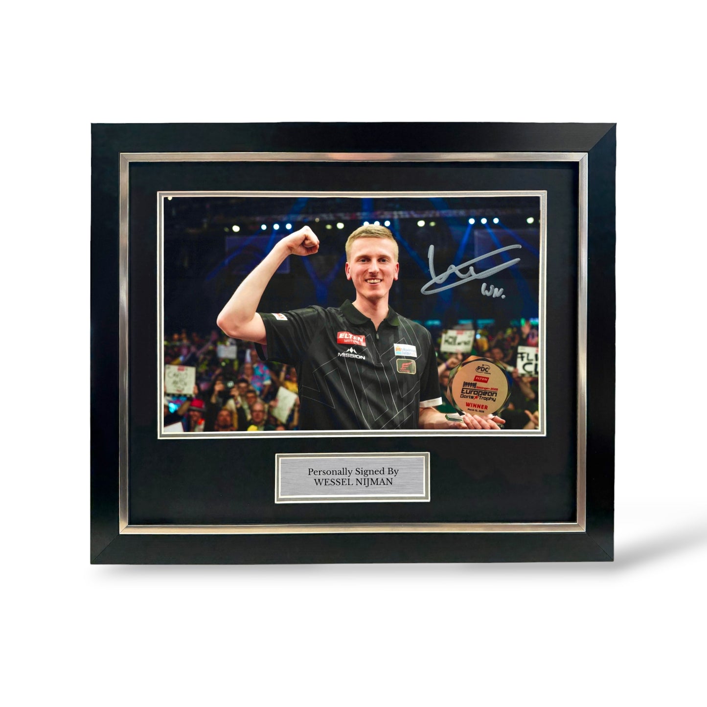Wessel Nijman Signed European Trophy Winner Photo- Deluxe Framed