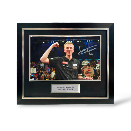 Wessel Nijman Signed European Trophy Winner Photo- Deluxe Framed