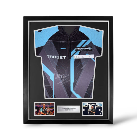 Rob Cross Signed Official Target 2027 Darts Shirt- Deluxe Framed