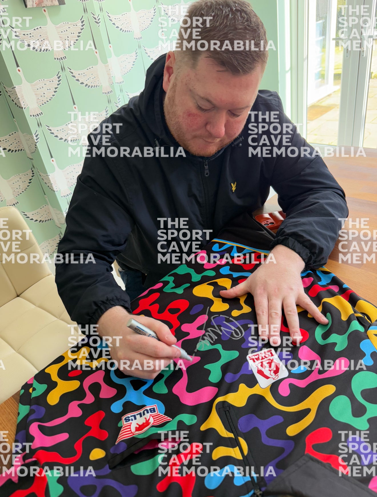 ‘Rapid’ Ricky Evans Front Signed Darts Shirt (2025 Edition)- Deluxe Framed