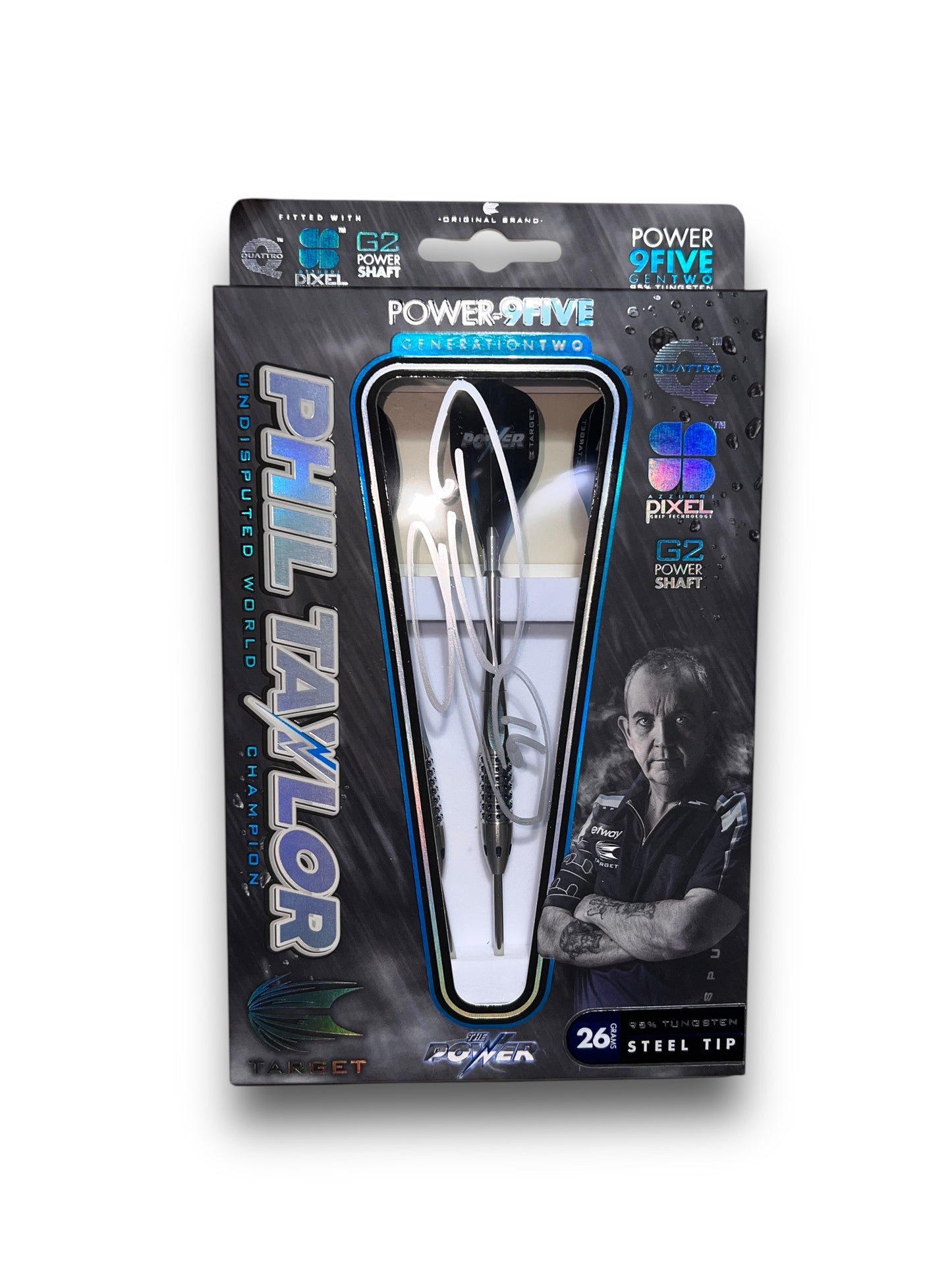 Phil Taylor Signed Target Power 9Five Gen 2 Darts Set