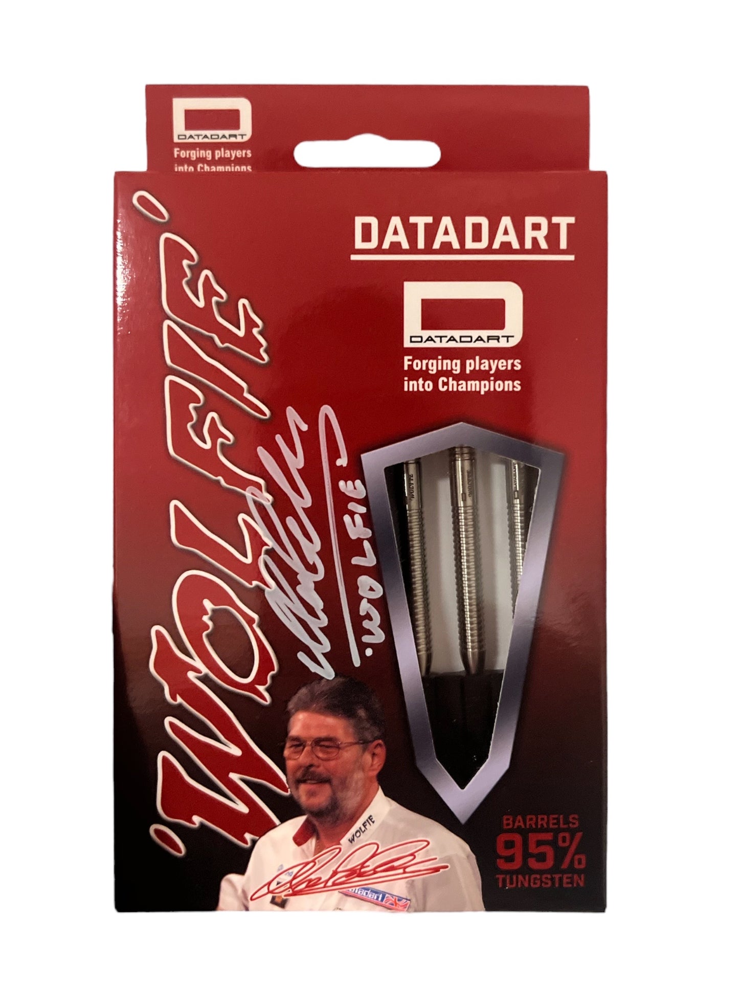 Martin ‘Wolfie’ Adams Signed Datadart Darts Set