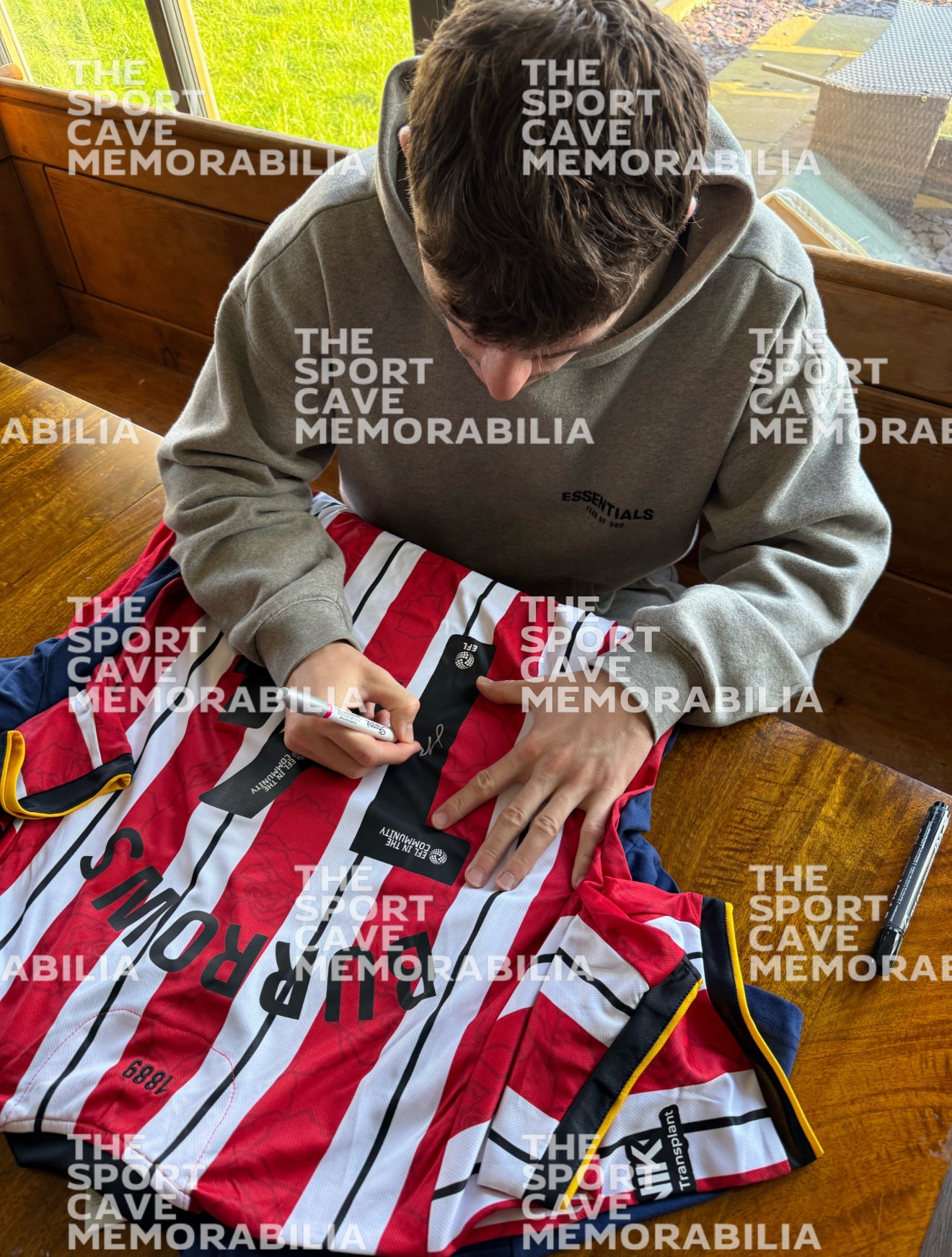 Harrison Burrows Signed Sheffield United 2024/25 Home Shirt- Deluxe Framed