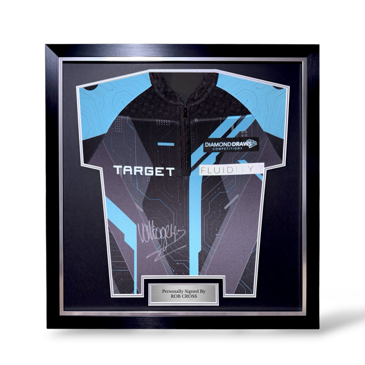 Rob Cross Signed Official Target 2027 Darts Shirt- Simple Deluxe Framed