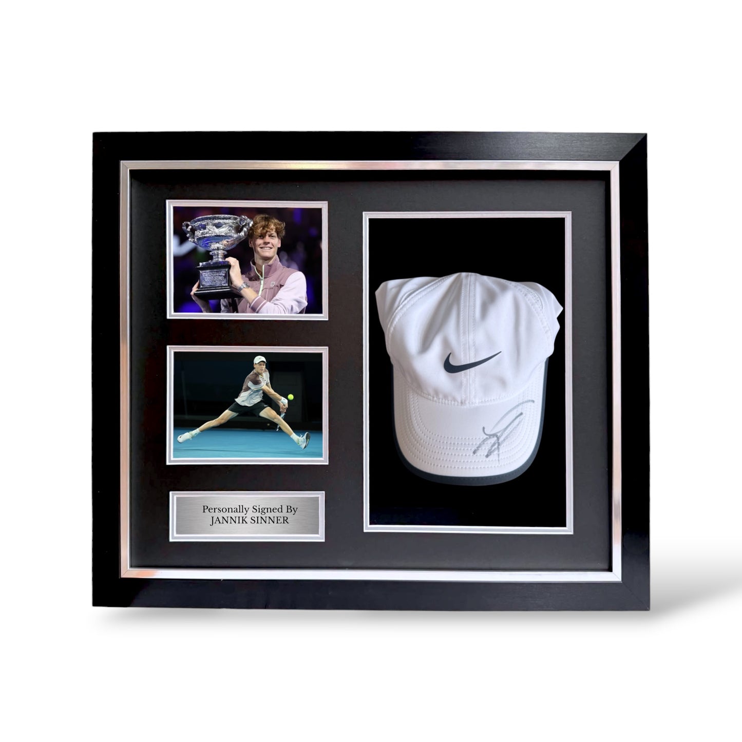 Jannik Sinner Signed Nike Cap/ Australian Open Champion- Deluxe Framed
