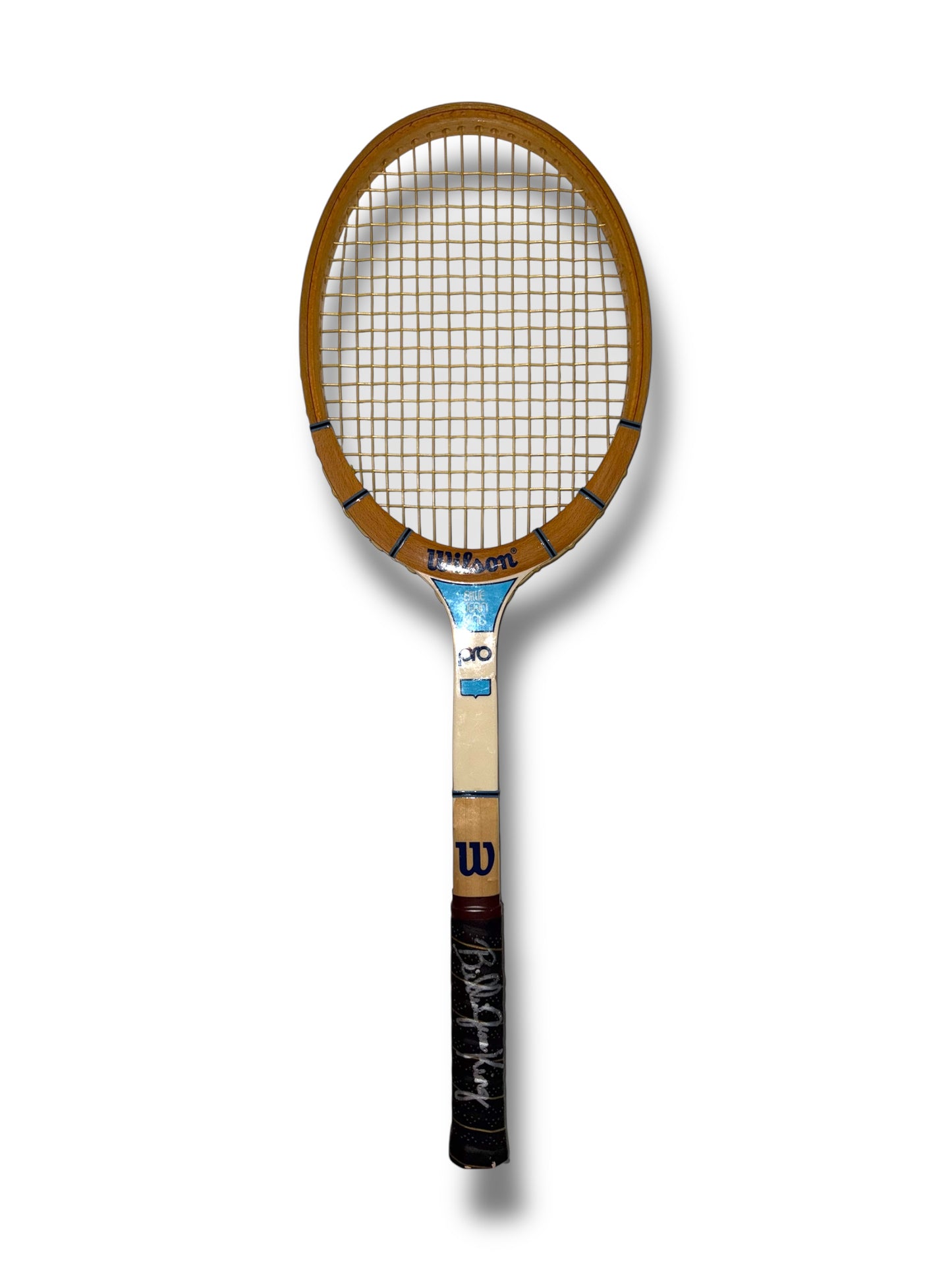 Billie Jean King Signed Wilson Pro Wooden Tennis Racket