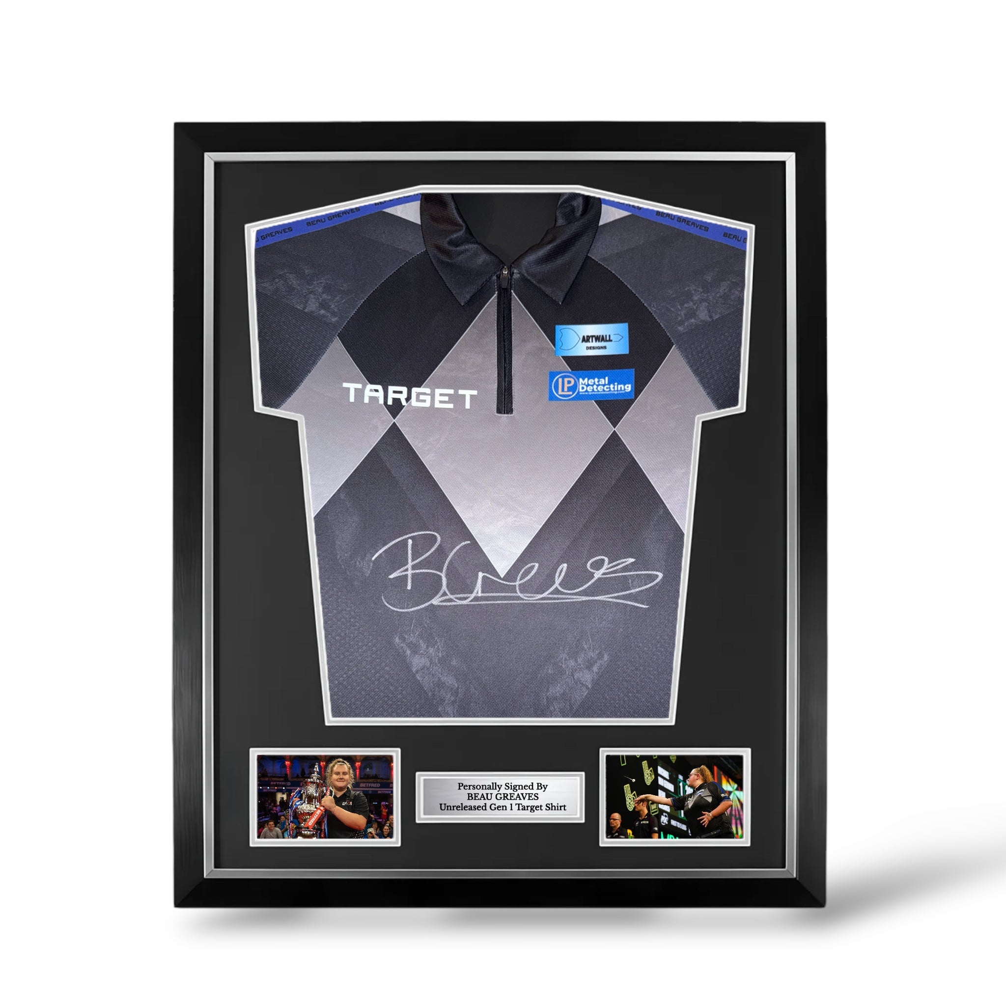 Beau Greaves Signed Official Target Darts Shirt- Deluxe Framed ...