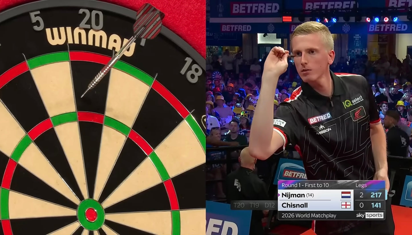 Wessel Nijman MATCH WORN Signed World Matchplay 2026 First Round Shirt v Dave Chisnall