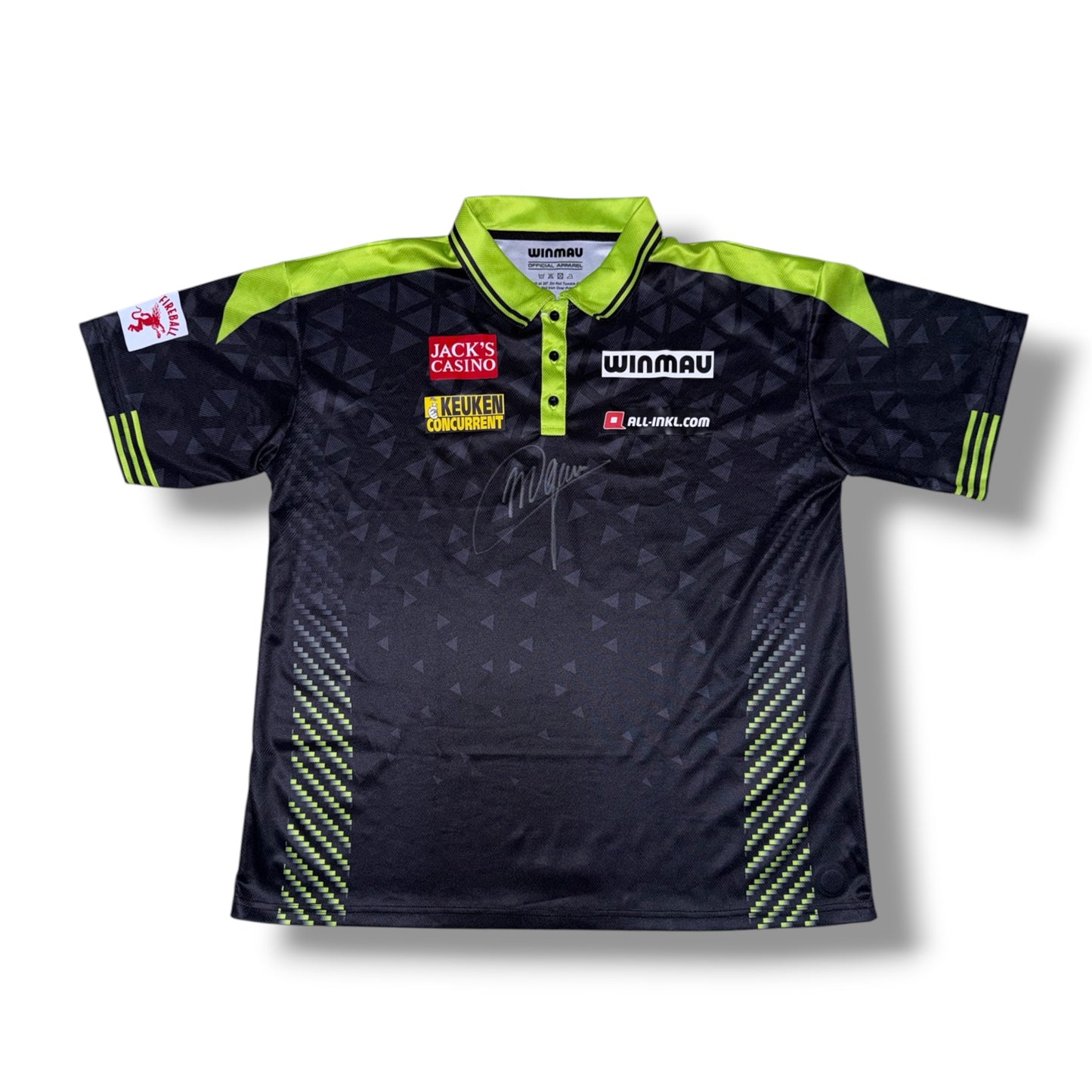 Michael Van Gerwen MATCH WORN Signed 2025 World Series Of Darts Finals Shirt