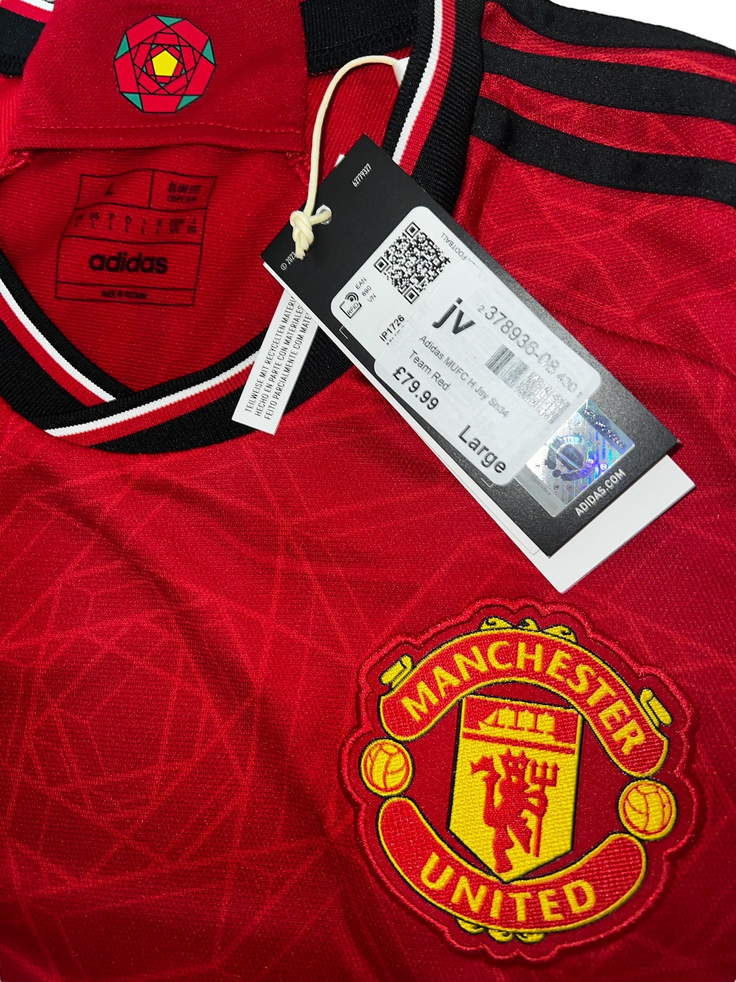 Kobbie Mainoo Signed Manchester United Official 2023-2024 Home Shirt