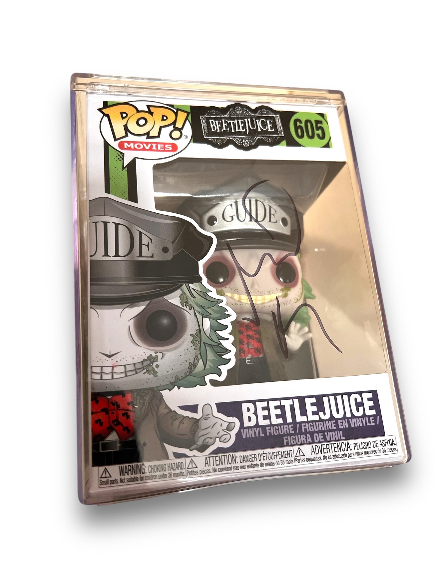 Michael Keaton Signed Beetlejuice Guide 605 Funko Pop