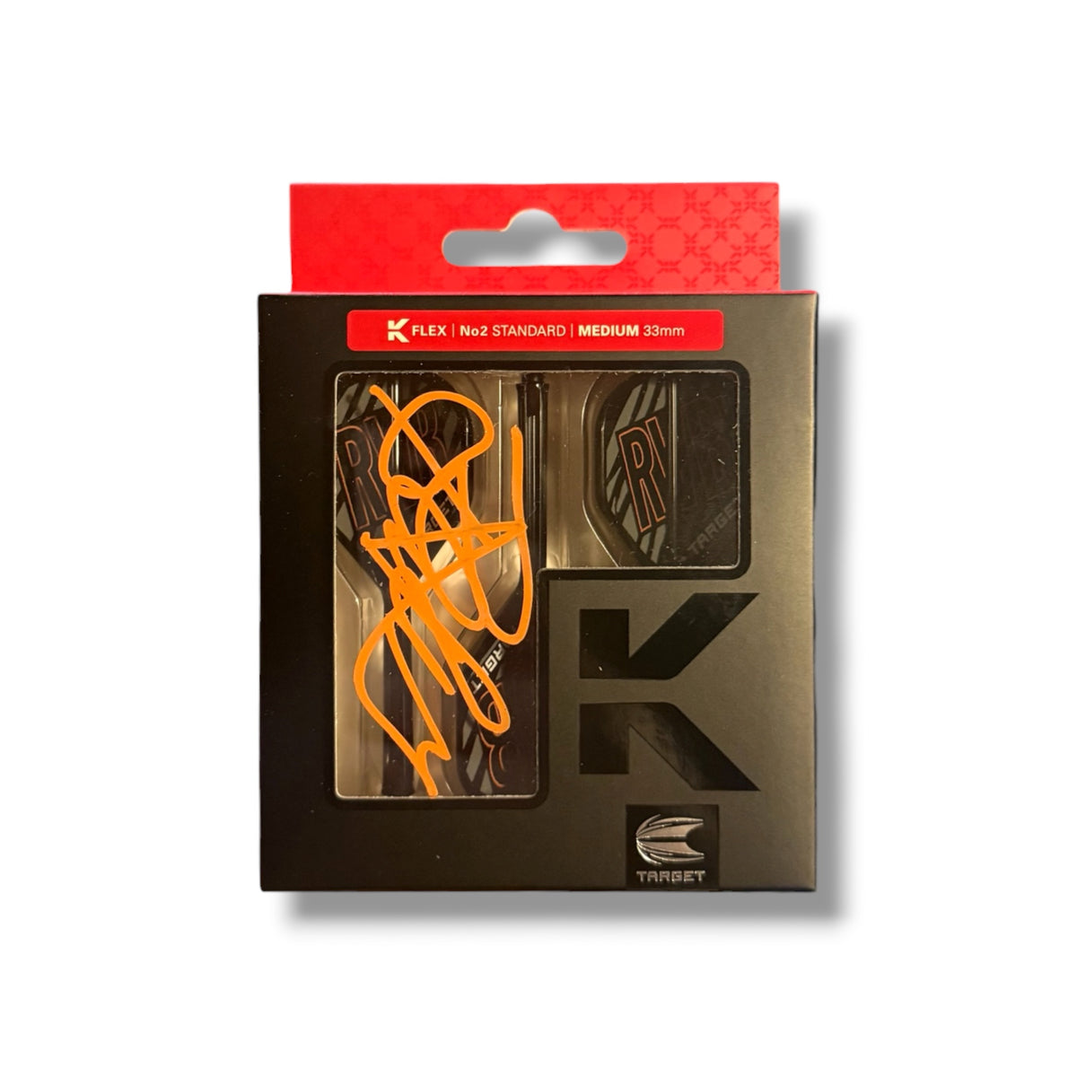 Raymond Van Barneveld Signed Target RVB K Flex Flights Set