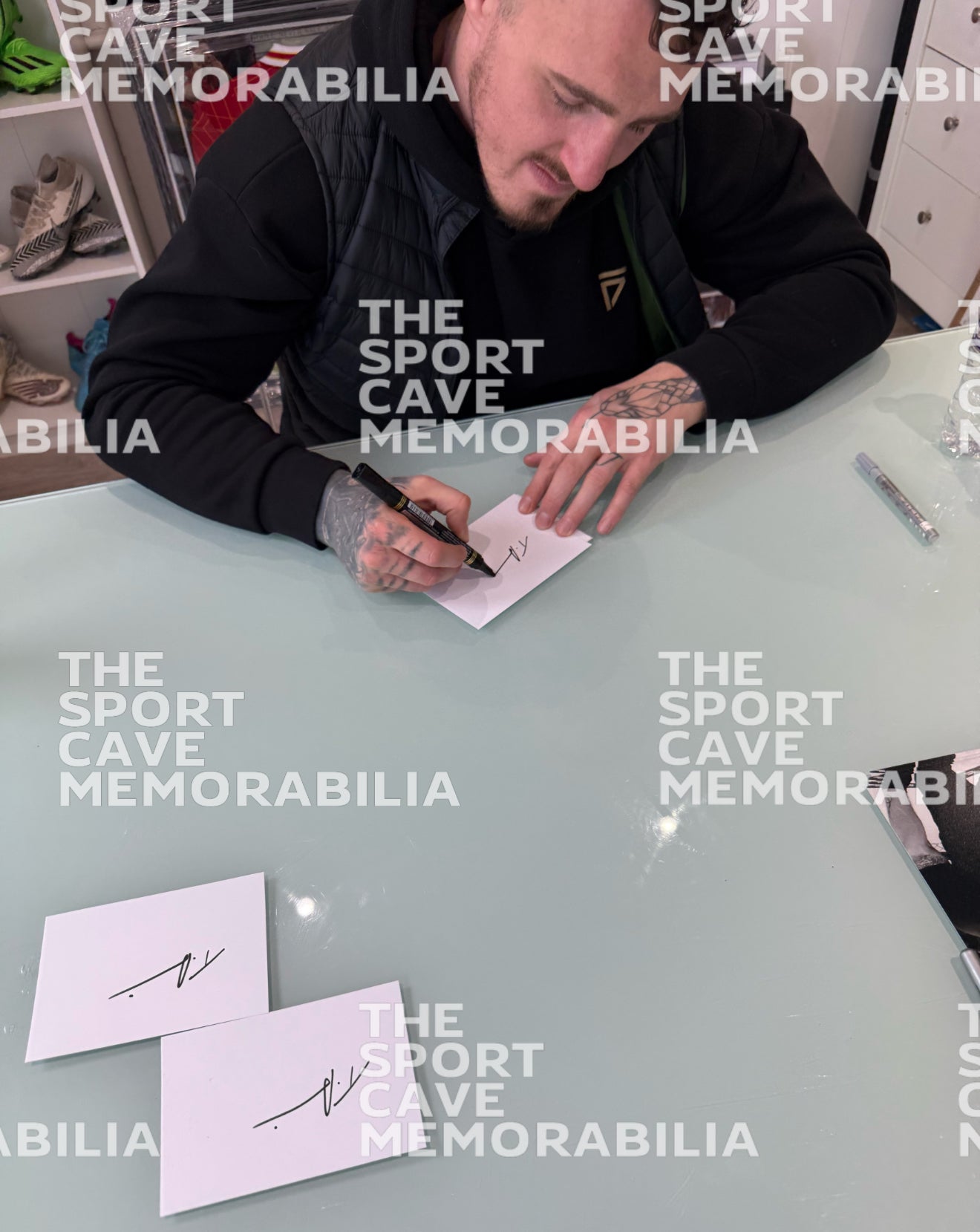 Tom Aspinall Signed UFC Montage- Deluxe Framed