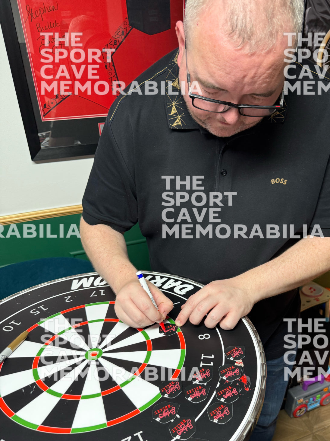 Stephen Bunting Signed Flight Montage- Deluxe Framed