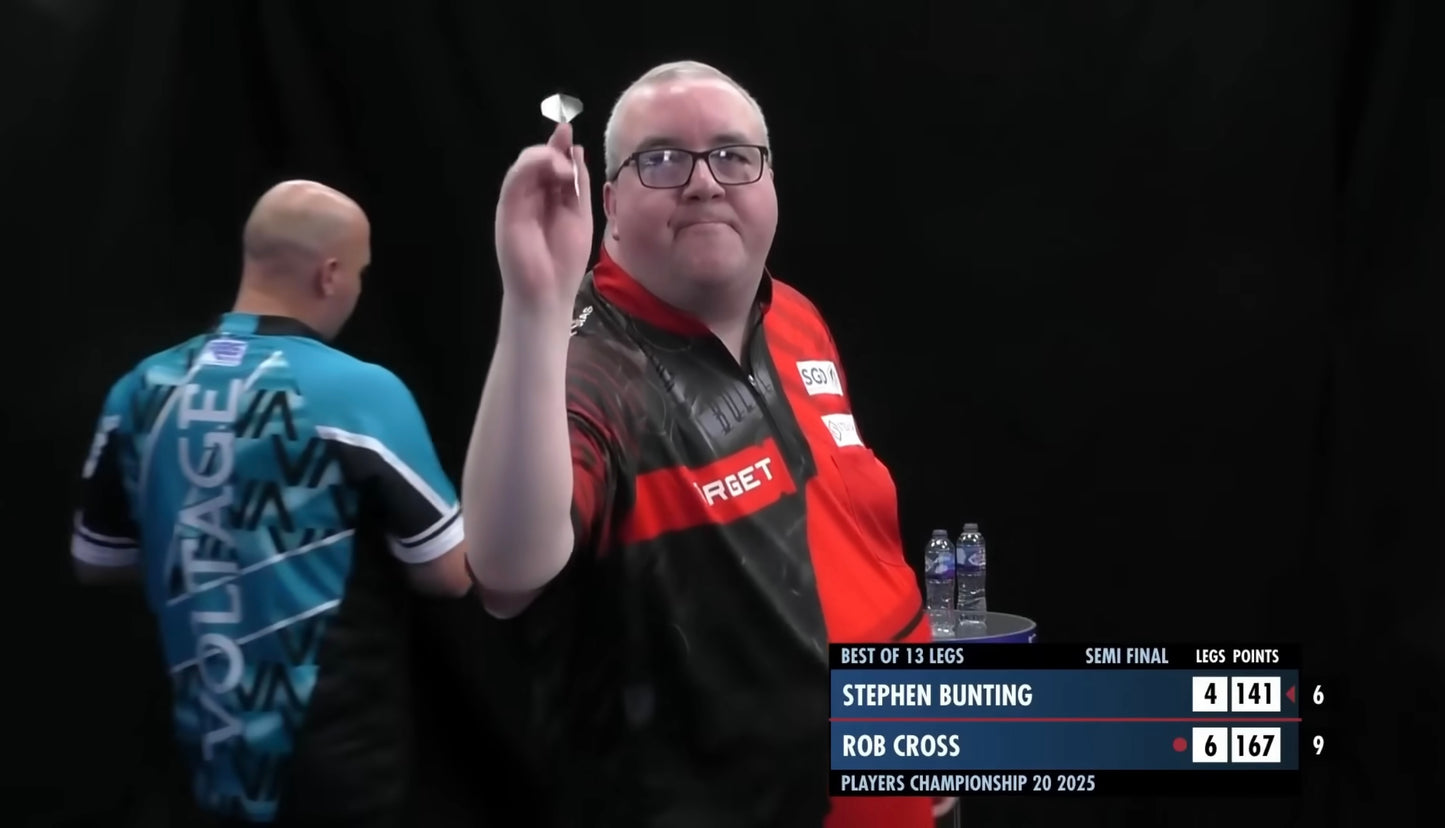 Stephen Bunting MATCH WORN Signed PC20 2025 9 Dart Finish Shirt v Rob Cross