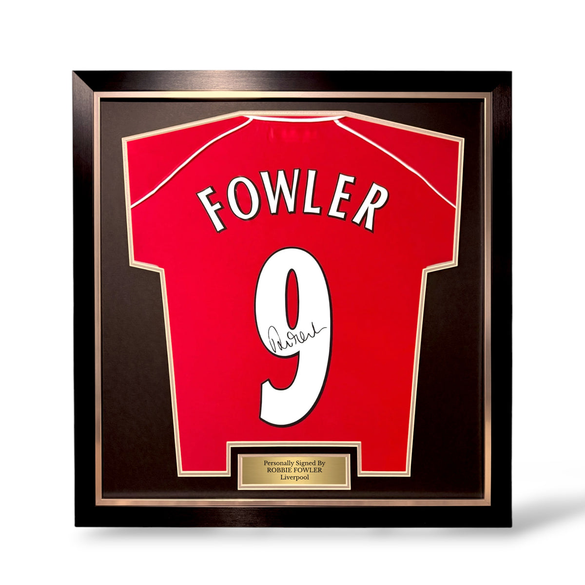 Robbie Fowler Signed Liverpool 2000/2001 Home Shirt- Simple Deluxe Framed