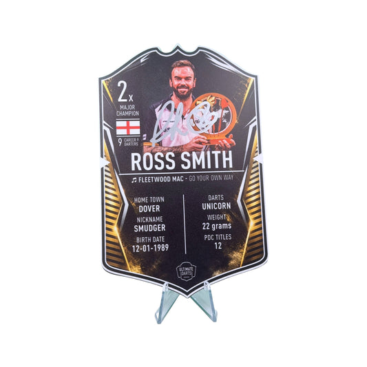 Ross Smith Signed Ultimate Darts Card