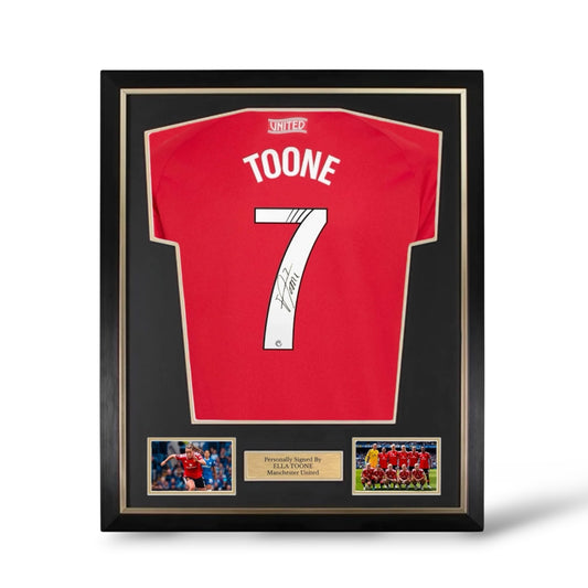 Ella Toone Signed Manchester United 2026/27 Home League Shirt- Deluxe Framed