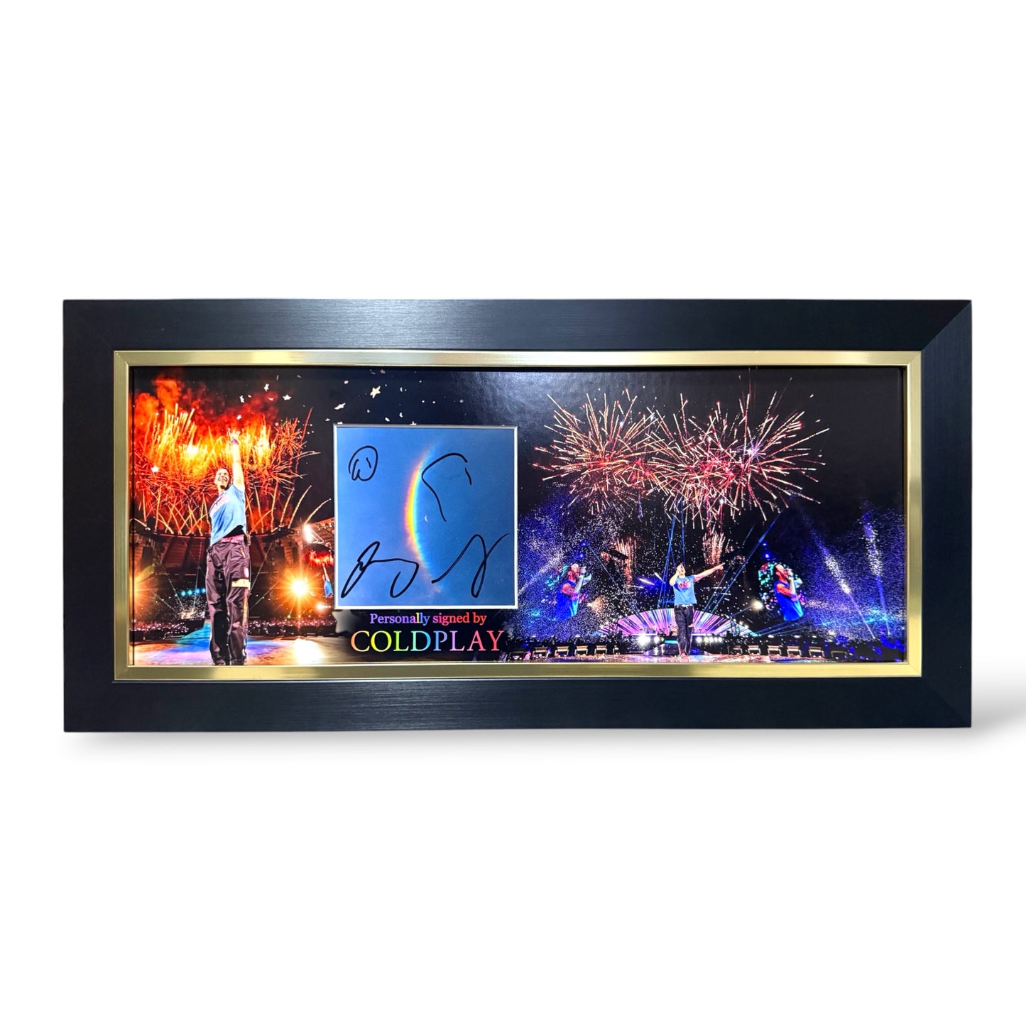 Coldplay Signed Moon Music Album Cover- Deluxe Framed