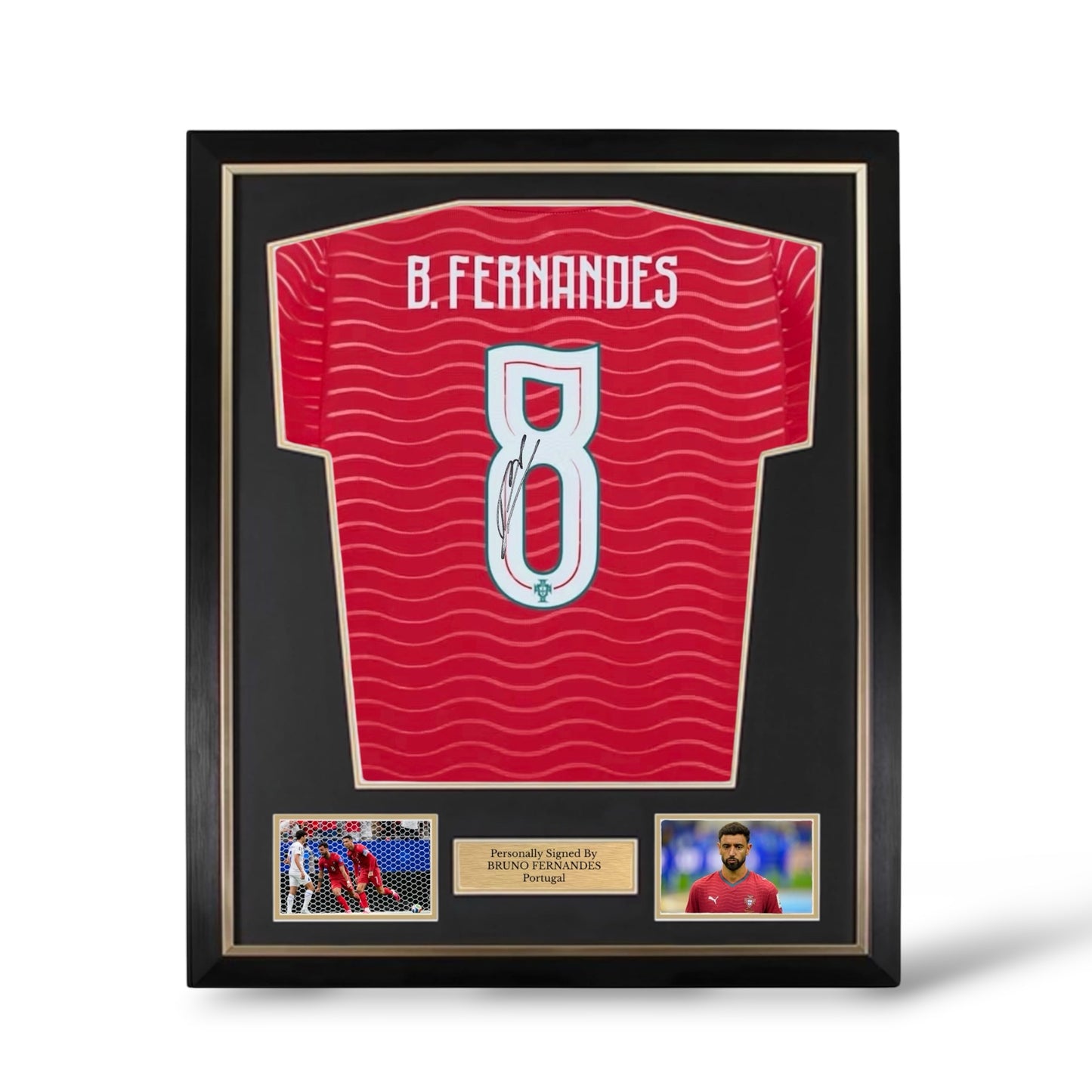 Bruno Fernandes Signed Portugal World Cup 2026 Shirt- Deluxe Framed