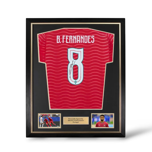 Bruno Fernandes Signed Portugal World Cup 2026 Shirt- Deluxe Framed