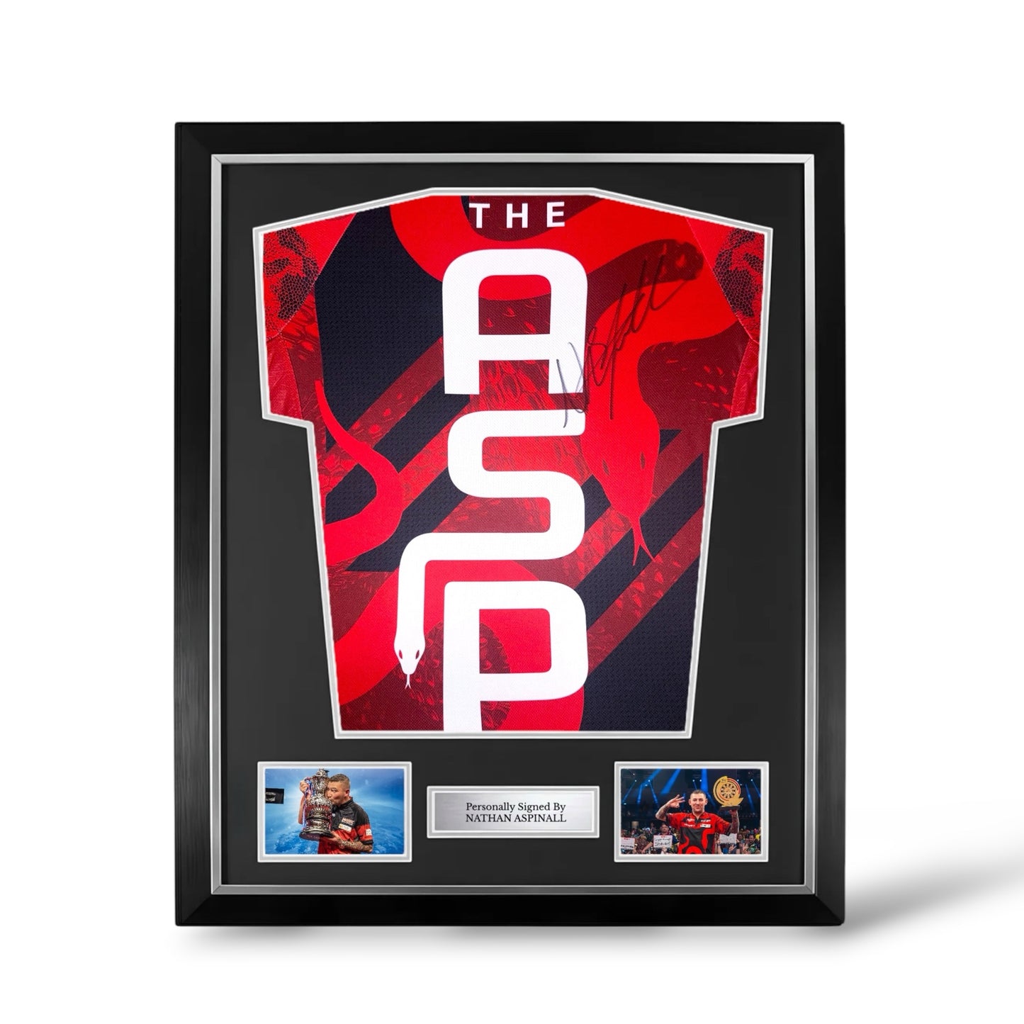 Nathan Aspinall Signed Official Target Darts Shirt- Deluxe Framed