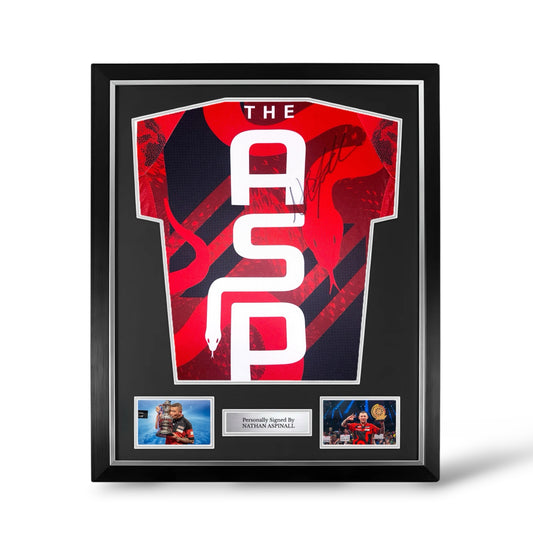 Nathan Aspinall Signed Official Target Darts Shirt- Deluxe Framed